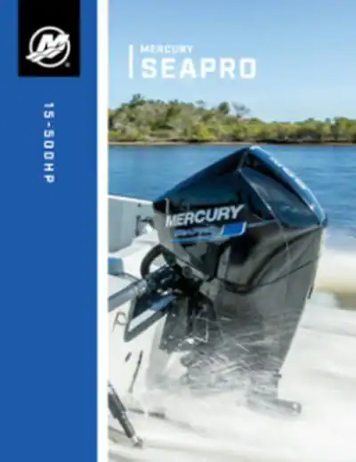High-performance Mercury SeaPro 15.5hp Outboard Motor for Boats.