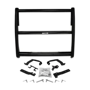 Durable black steel bike rack for gym and sports centers at Camp & Cruise. Flush mount, easy installation for fitness facilities.
