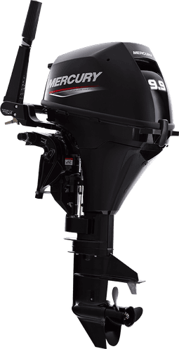 High-performance Mercury 9.9 HP outboard motor for boats, featuring reliable power and durability.