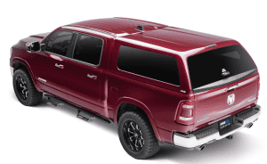 Red Ram pickup truck in excellent condition at Camp & Cruise. Perfect for work and recreation.