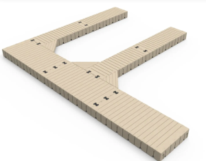 Durable modular outdoor sports flooring for versatile sports activities at Camp & Cruise.