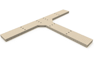 Ergonomic shuffleboard court designed for indoor sporting activities and recreational fun.