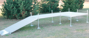 Aluminum portable ramp for sports and outdoor accessibility at Camp & Cruise.
